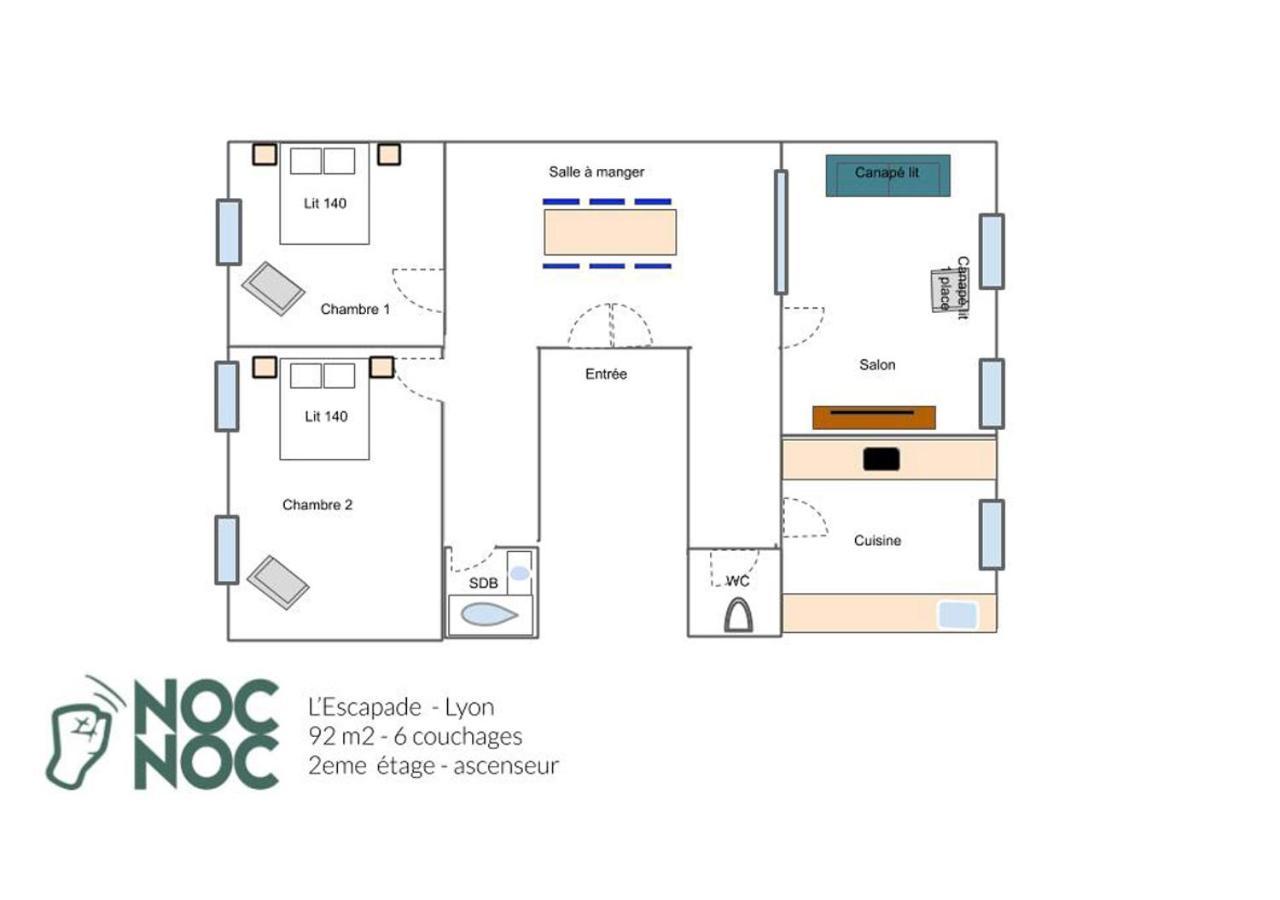 Nocnoc - L'Escapade Apartment Lyon Ngoại thất bức ảnh